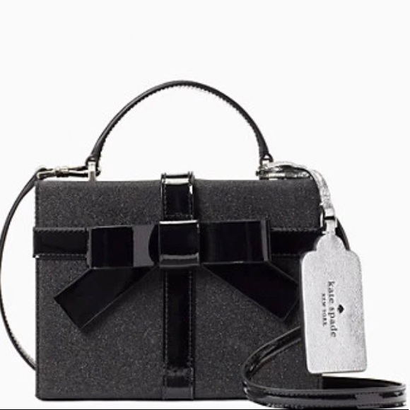 Authentic Kate spade glitter/leather gift box Crossbody/Satchel - Picture 5 of 16